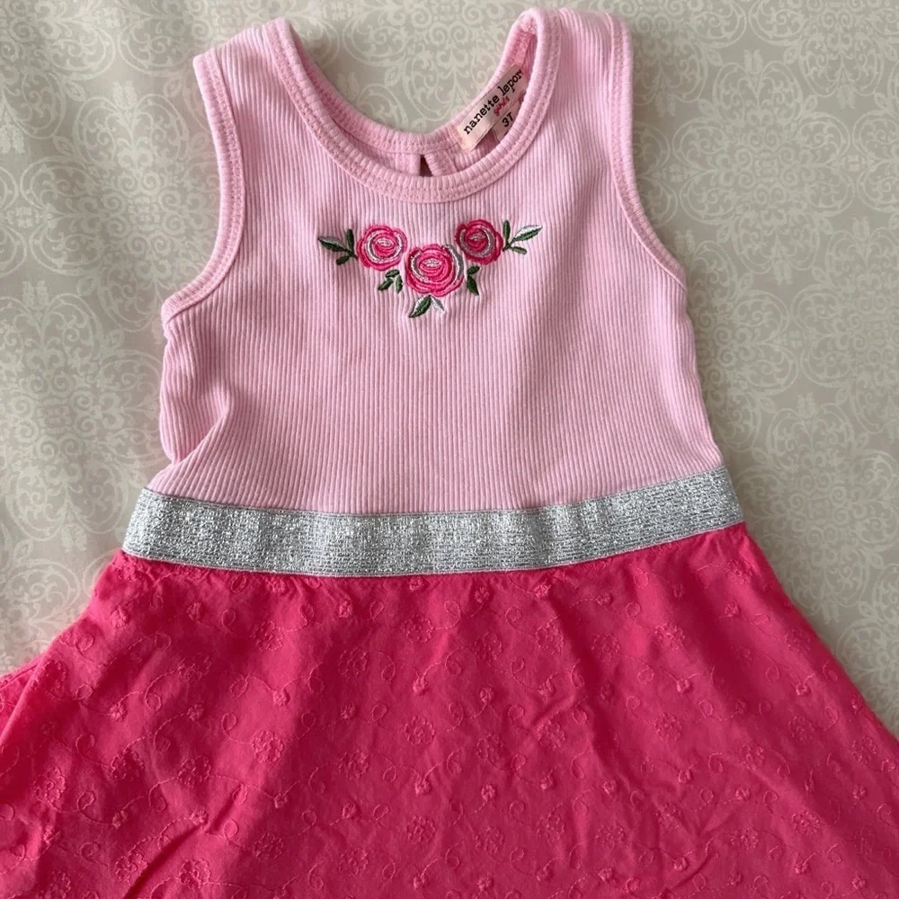 Nanette Lepore Pink Dress with Silver Detail